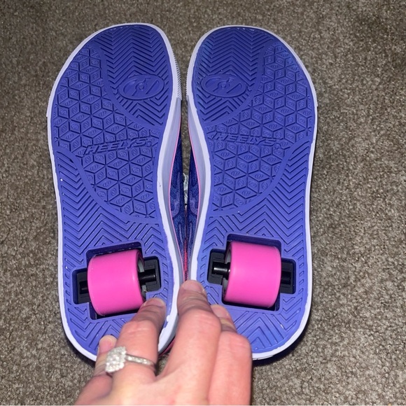 Heelys Pink and Blue Glitter Shoes NWOB - Picture 9 of 10